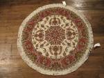 SIL796 4X4 ROUND PERSIAN BENAM TABRIZ RUG