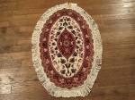 SIL813 2X3 OVAL PERSIAN 50RAJ TABRIZ RUG