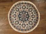 SIL825 2X2 ROUND PERSIAN NAIN RUG