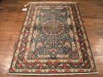 SIL858 3X5 PURE SILK PERSIAN QUOM RUG MOGHADAM