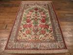 SIL859 3X5 PURE SILK PERSIAN QUOM RUG