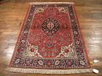 SIL861 4X5 PURE SILK PERSIAN QUOM RUG