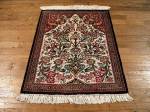 SIL863 2X3 PURE SILK PERSIAN QUOM RUG