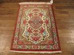 SIL866 2X3 PURE SILK PERSIAN QUOM RUG