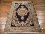 SIL867 4X5 FINE PERSIAN QUOM RUG SILK