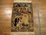 SIL909 2X3 PERSIAN PICTORIAL ISFAHAN RUG