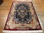 SIL942 4X5 PERSIAN QUOM RUG