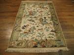 SIL1002 3X5 PERSIAN PICTORIAL QUOM RUG