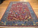 SIL1014 5X7 PERSIAN PICTORIAL ISFAHAN RUG