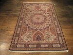 SIL183 7X10 FINE PERSIAN TABRIZ GOMBAD RUG