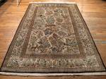 SIL1026 5X7 PERSIAN PICTORIAL QUOM RUG