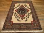 SIL1067 4X5 PERSIAN QUOM RUG