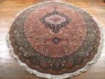 SIL1086 7X10 OVAL PERSIAN TABRIZ RUG