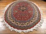 SIL1087 6X10 OVAL PERSIAN TABRIZ RUG