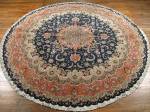 SIL1088 8X8 ROUND PERSIAN TABRIZ RUG