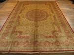 SIL1091 8X11 PERSIAN GONBAD QUOM RUG