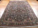 SIL1095 7X11 PERSIAN PICTORIAL QUOM RUG