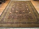 SIL1157 8X12 PERSIAN GONBAD QUOM RUG