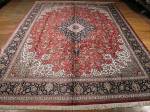 SIL1176 10X13 PERSIAN QUOM RUG