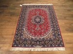 SIL198 4X6 FINE PERSIAN ISFAHAN RUG