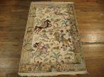 SIL1195 3X5 PERSIAN PICTORIAL QUOM RUG