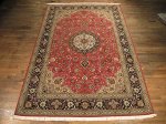 SIL199 7X10 FINE PERSIAN TABRIZ RUG 50RAJ