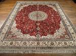 SIL1227 8X10 PURE SILK CHINESE RUG