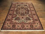 SIL204 5X8 FINE PERSIAN GONBAD ISFAHAN RUG