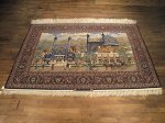 SIL205 5X8 FINE PERSIAN PICTORIAL ISFAHAN RUG