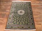 #1018 3x5 Silk Persian Rug. High Quality Genuine Silk Persian Rugs from Qum or Qom.